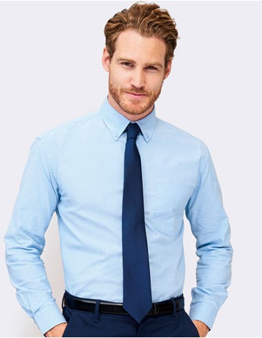 S-16000-Mens Oxford-Shirt Boston Long Sleeve